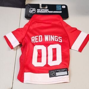NHL Detroit Red Wings Dog Cat JERSEY - New
